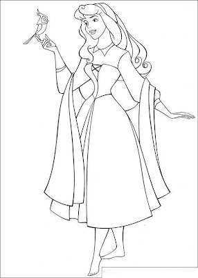 Beauty Princess Aurora Coloring Pages