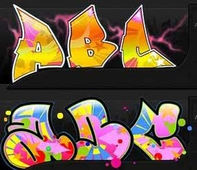 2 Graffiti Fonts ABC