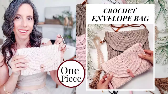 Aprende a tejer sencilla y práctica carterita a crochet
