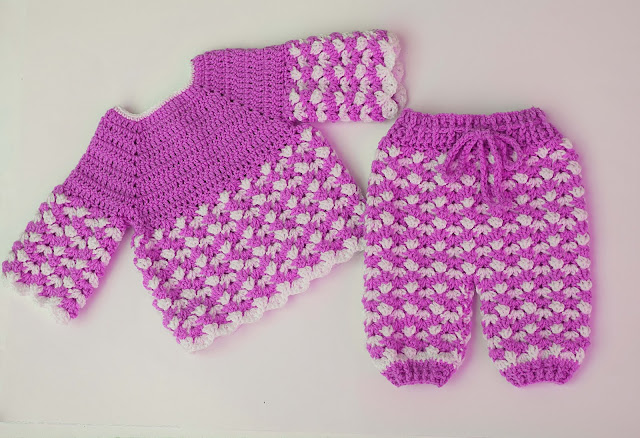 4 - Crochet Imagen Pantalón conjunto con jersey a crochet por Majovel Crochet