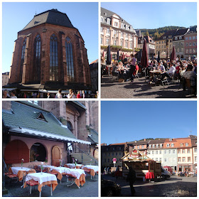 Marktplatz e Heiliggeistkirche em Heidelberg