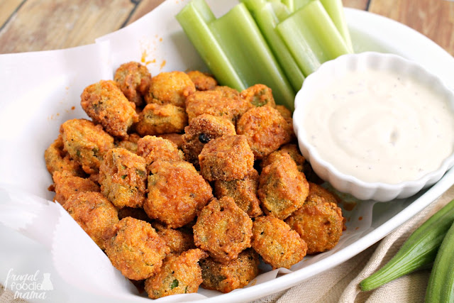 A classic southern dish gets a spicy makeover perfect for game day in these Buffalo Fried Okra.