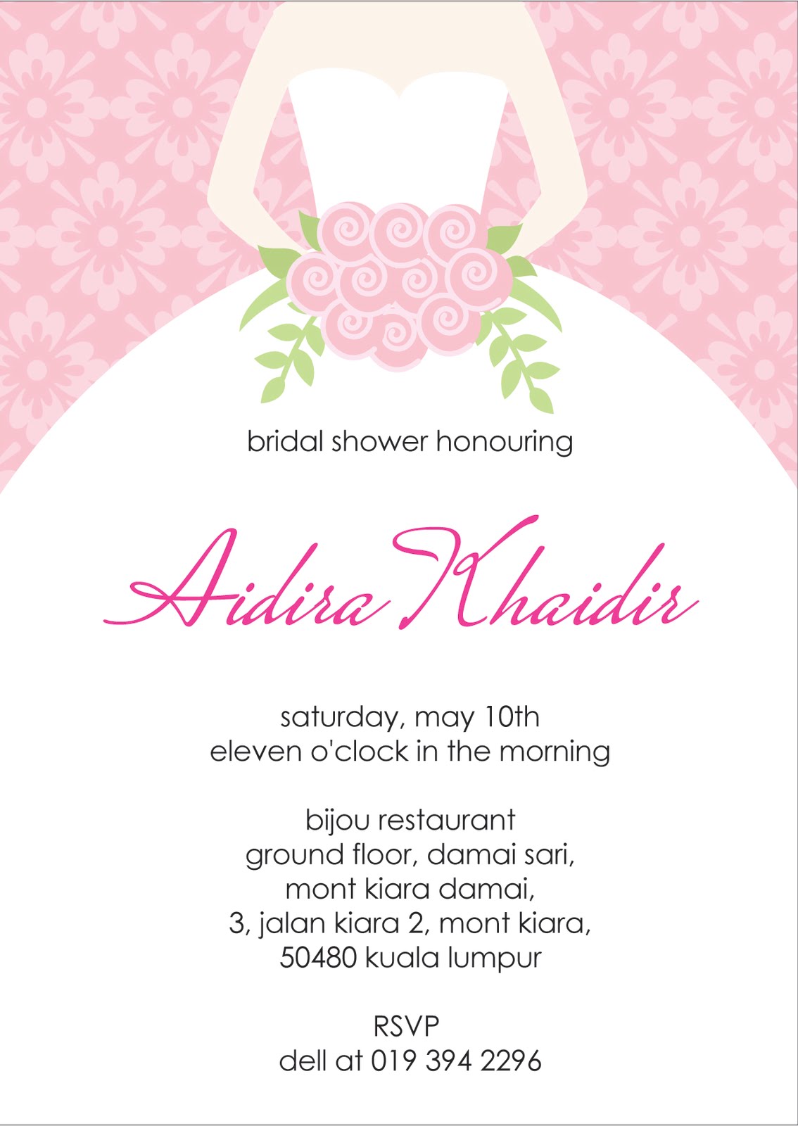 Bridal Shower Invitation Card