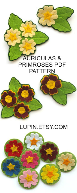 Primroses & Auriculas PDF Sewing Tutorial by Laura Lupin Howard