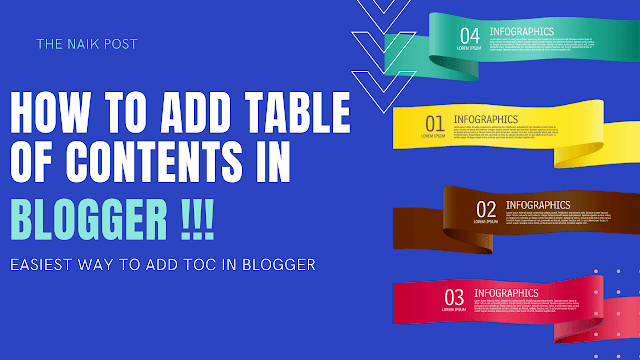 How To Add Table Of Contents In Blogger ?