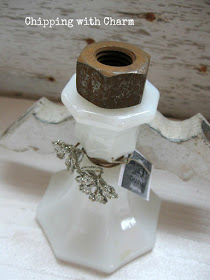 Chipping with Charm: Candle Stick Holder Angel...www.chippingwithcharm.blogspot.com