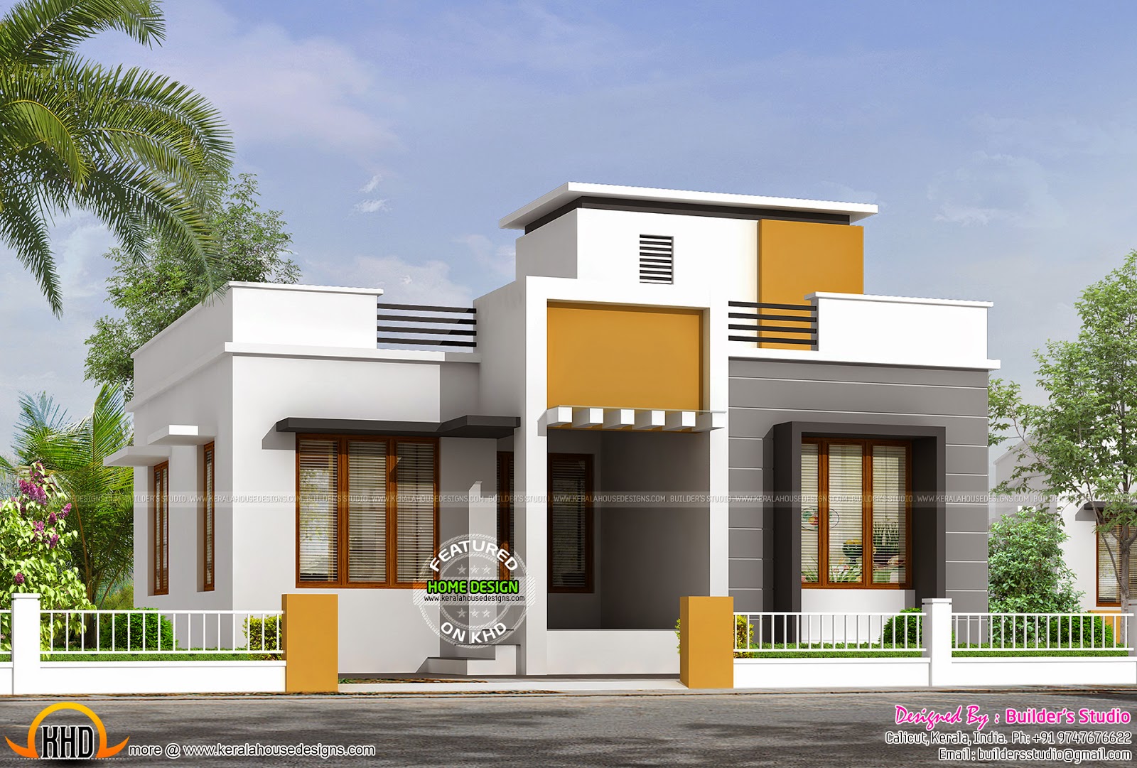 Modern House  Front View Single Floor  Modern House 