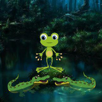 Play Wow Frog Escape From Crocodile 