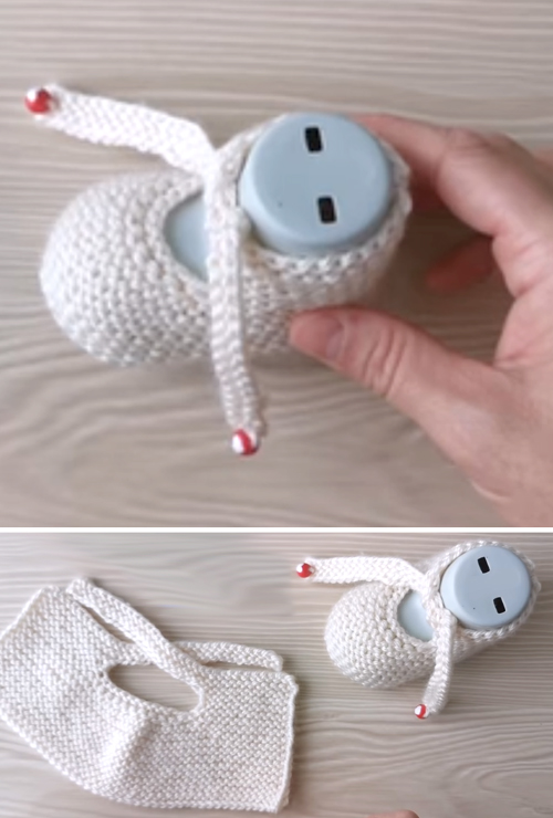Very Easy Booties for Newborn Baby - Free Knitting Pattern
