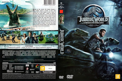 Filme Jurassic World - O Mundo dos Dinossauros DVD Capa