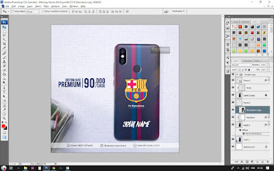 Cara Desain Mockup Casing Xiaomi Redmi Mi A2