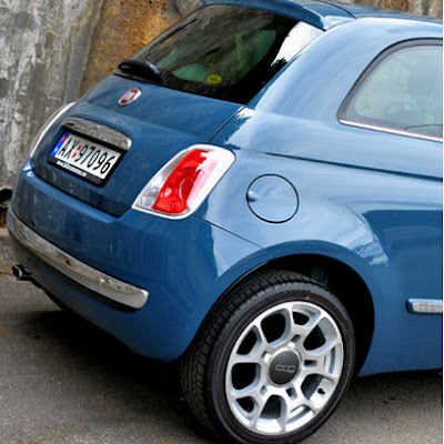 New Fiat 500 in blue