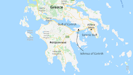 Map Of Corinth Greece