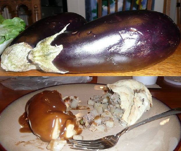American Size Eggplant, American Size Empanada, Size in America is Big