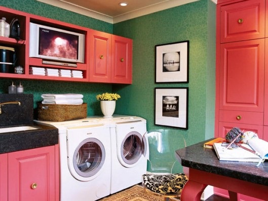 Pink-storage-cabinets-for-laundry-room