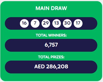 Emirates Draw Easy 6 Result 23 Jun 2023