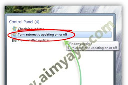 Cara Mematikan Automatic Update Windows 7