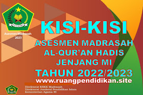 Kisi-kisi AM Al-Qur'an Hadis Jenjang MI Tahun 2023 Sesuai KMA 183