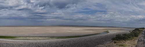 Panorama de la baie de Somme Ã  marÃ©e basse