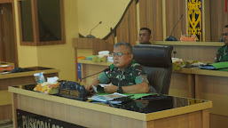 Brigjen TNI Djauhari, S.E., M.M.,Kasdam XII/Tpr,   Terima Paparan Renlakgiat TMMD ke-115