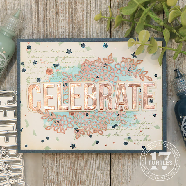 Celebrate Card by Juliana Michaels featuring Scrapbook.com Pops of Color