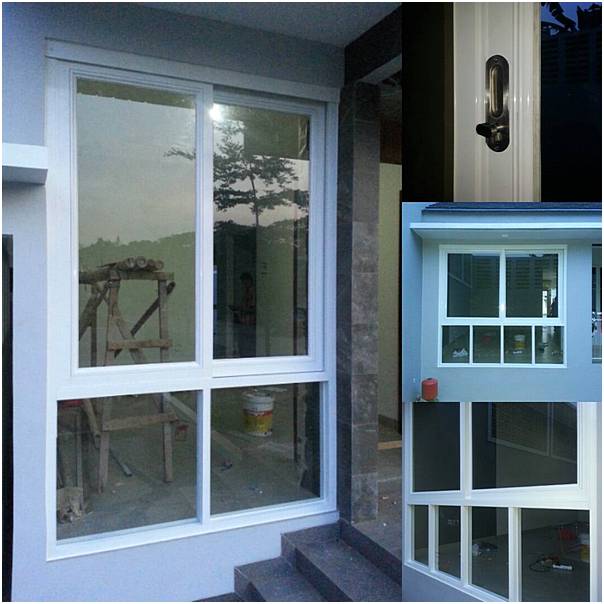 Contoh Model desain  jendela  Alumunium minimalis 