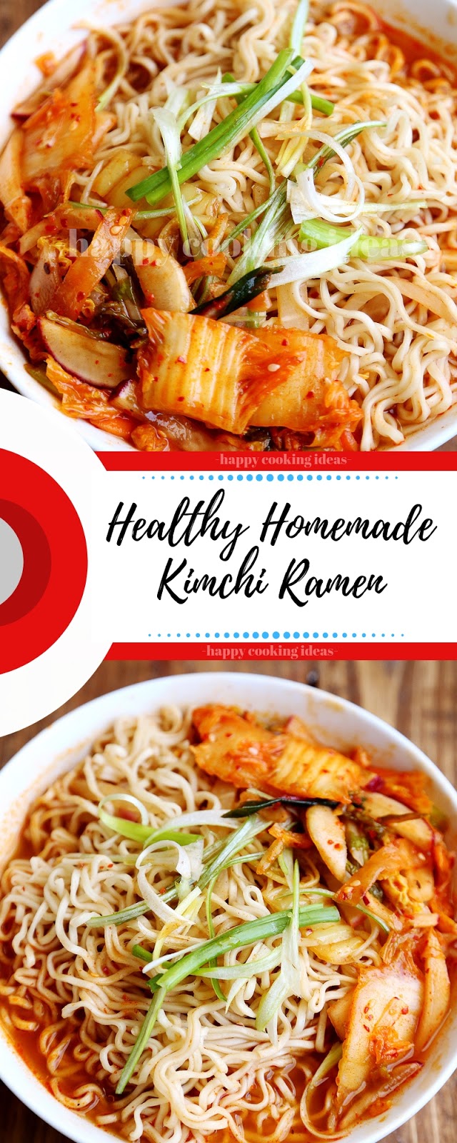 Healthy Homemade Kimchi Ramen