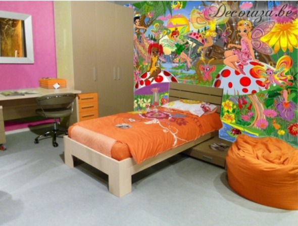 Wallpaper Ideas Feminine Pink Bedroom for Kids women-3