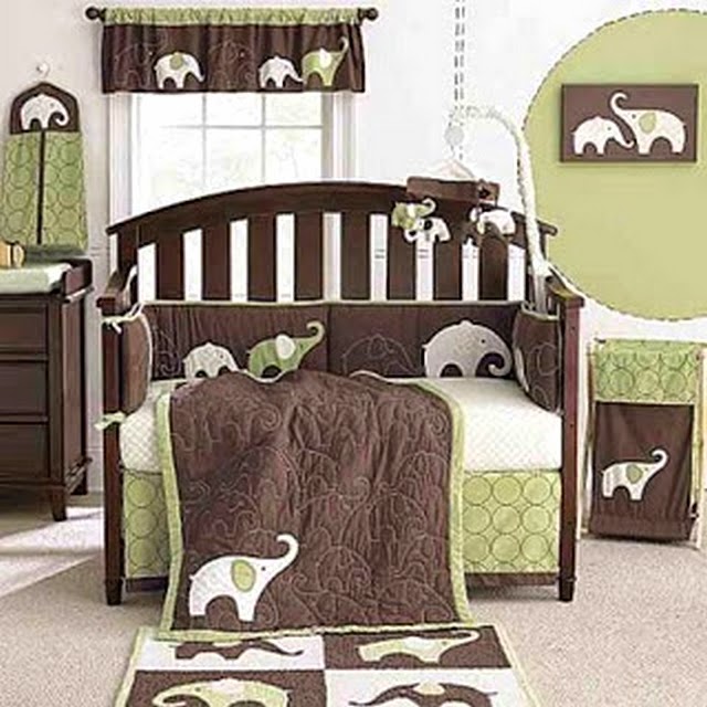 DORMITORIO PARA BEBES VERDE LIMÓN Y MARRÓN - RECAMARA PARA BEBES VARONES - HABITACIÓN PARA NENES vía http://dormitoriobebes.blogspot.com