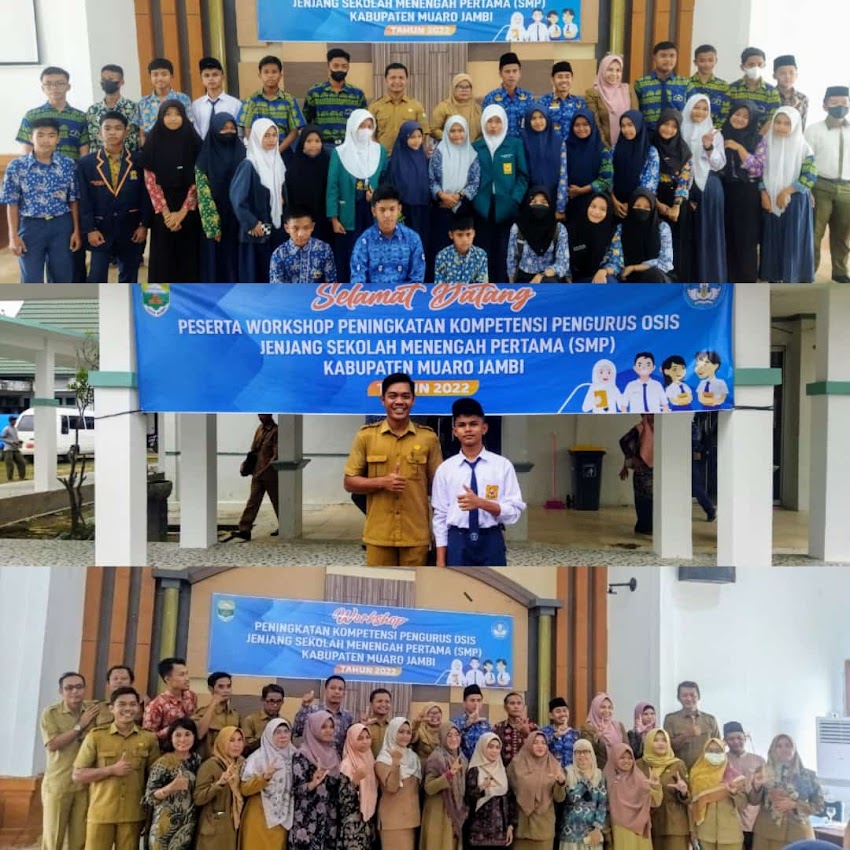 workshop peningkatan kompetensi pengurus osis SMP Kabupaten Muaro Jambi