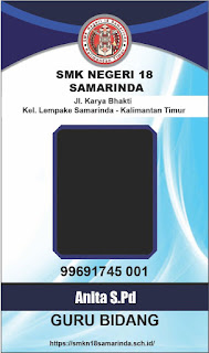 Template ID Card Otomatis