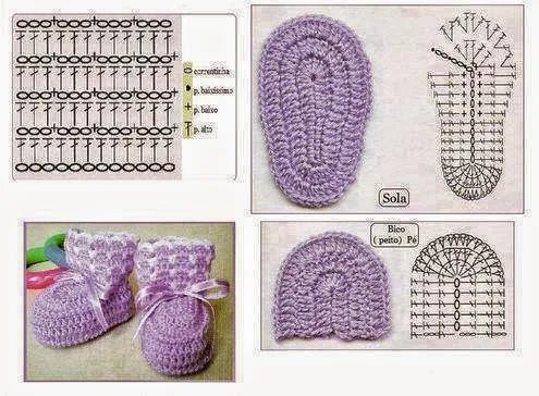 Patucos de bebe en tres pasos