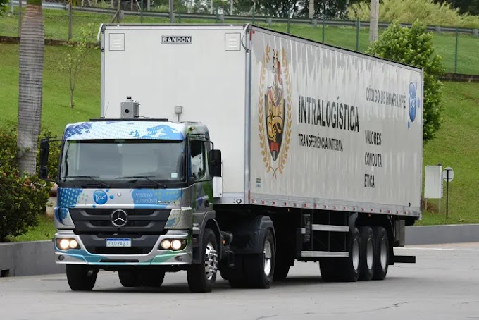 Líderes da Mercedes-Benz Trucks visitam operação de caminhão autônomo da marca na fábrica da Ypê