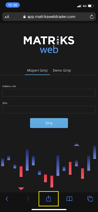 Matriks Web Trader Mobil İOS Kurulumu