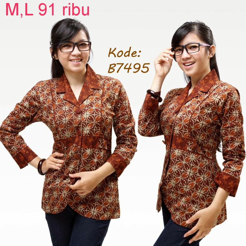 Model Baju Batik Untuk Kerja Kantor Model Baju Batik