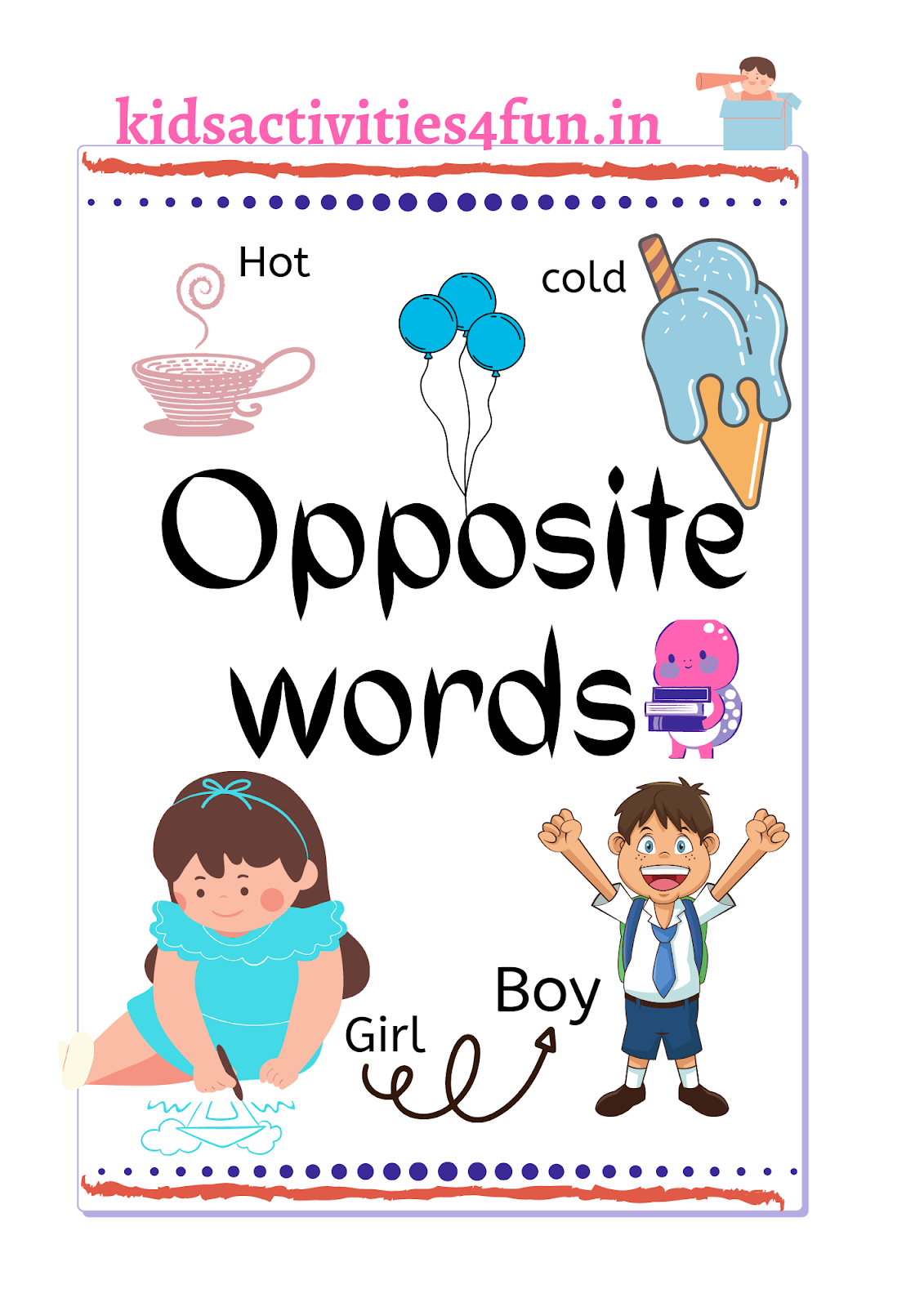 44 opposite words for kids worksheet learn english opposite words