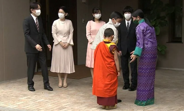 Crown Princess Kiko, Princess Kako and Prince Hisahito welcomed Bhutan’s Princess Sonam Dechan Wangchuck