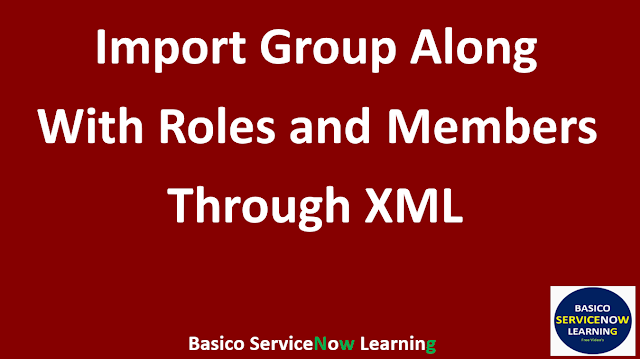 Import user, role and group in ServiceNow
