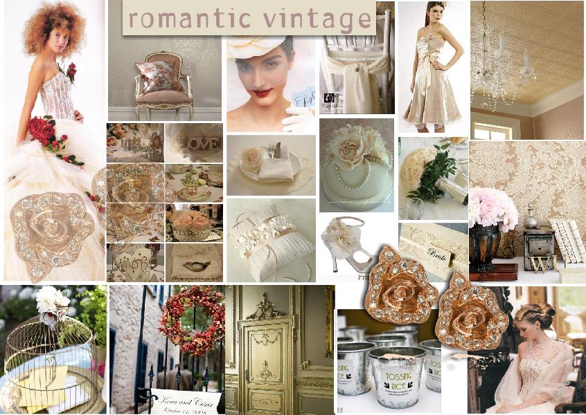 Moodboard Inspiration Romantic  Vintage  Wedding  