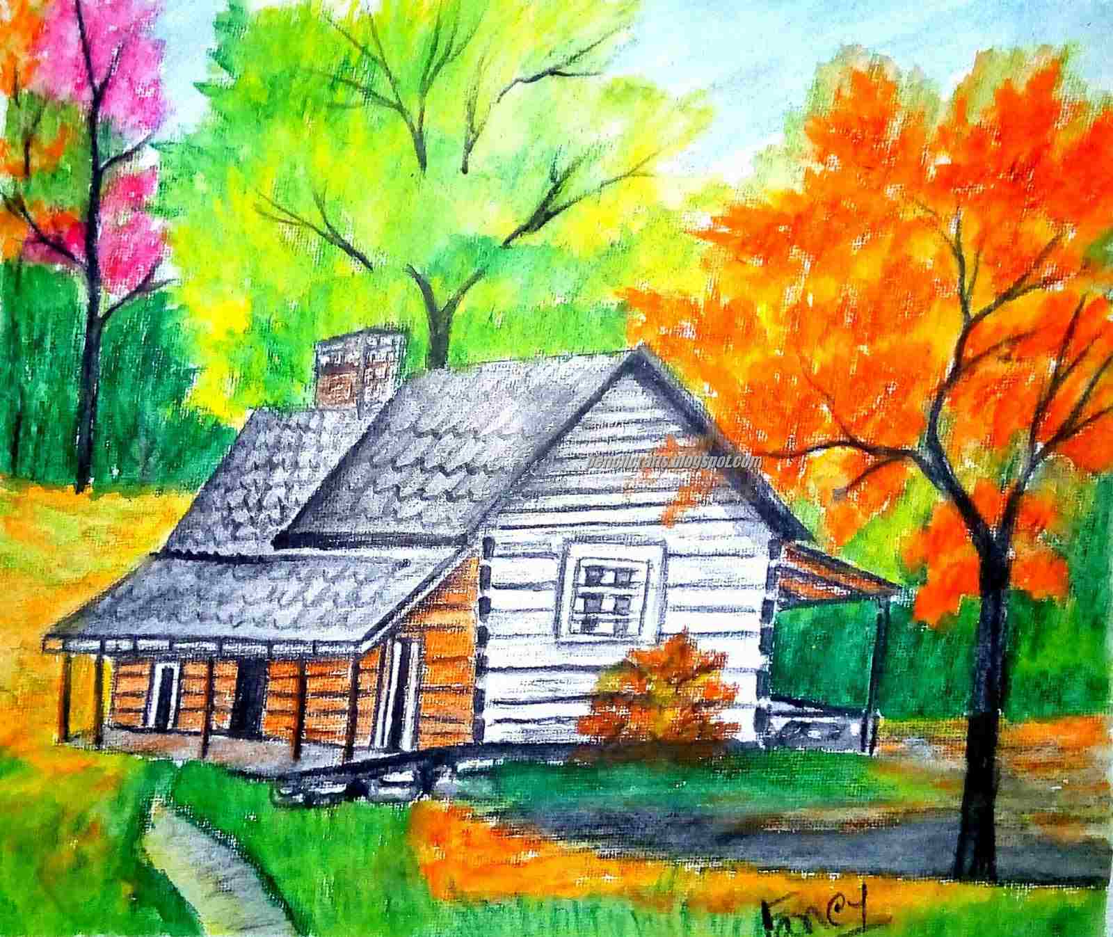 House Drawing With Color