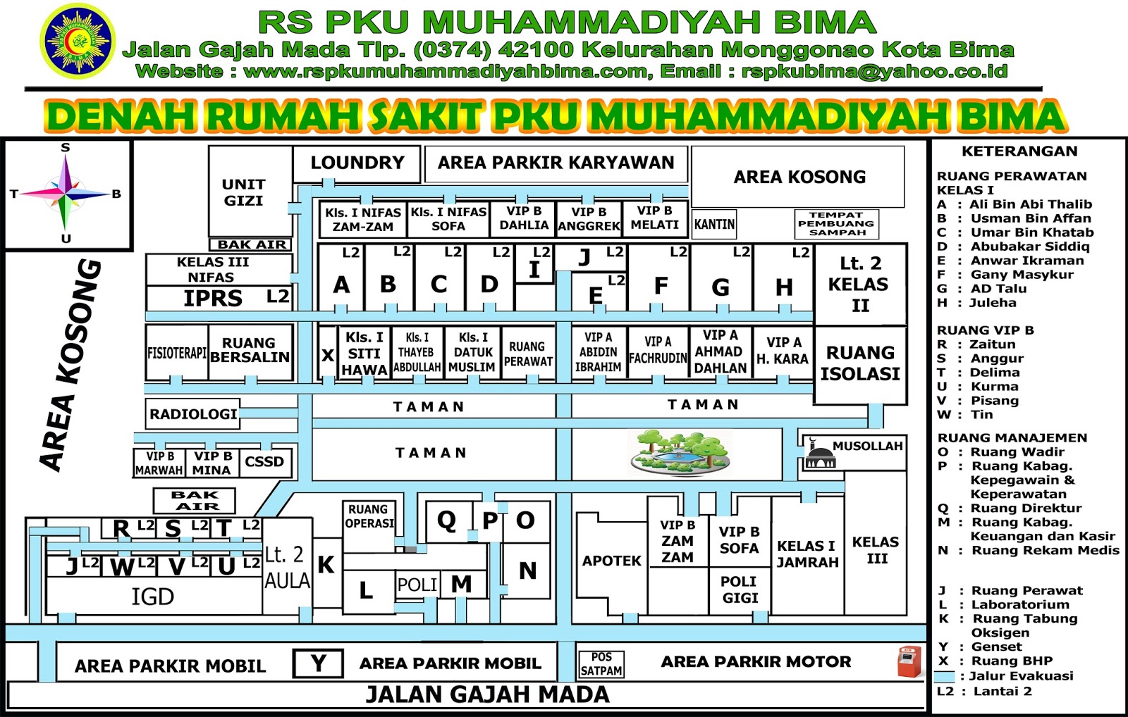 DENAH RS PKU MUHAMMADIYAH BIMA RS PKU MUHAMMADIYAH BIMA