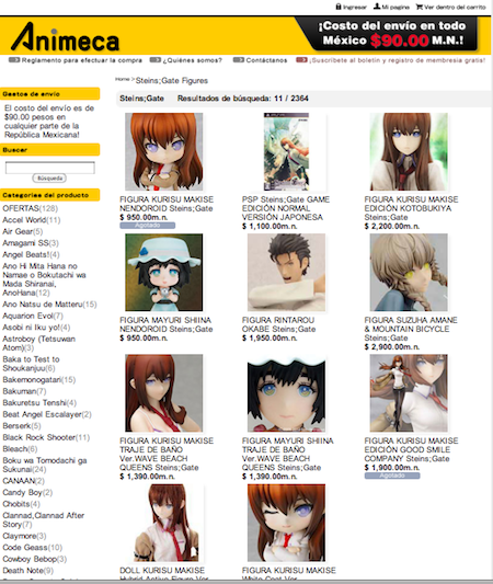 figuras Steins;Gate