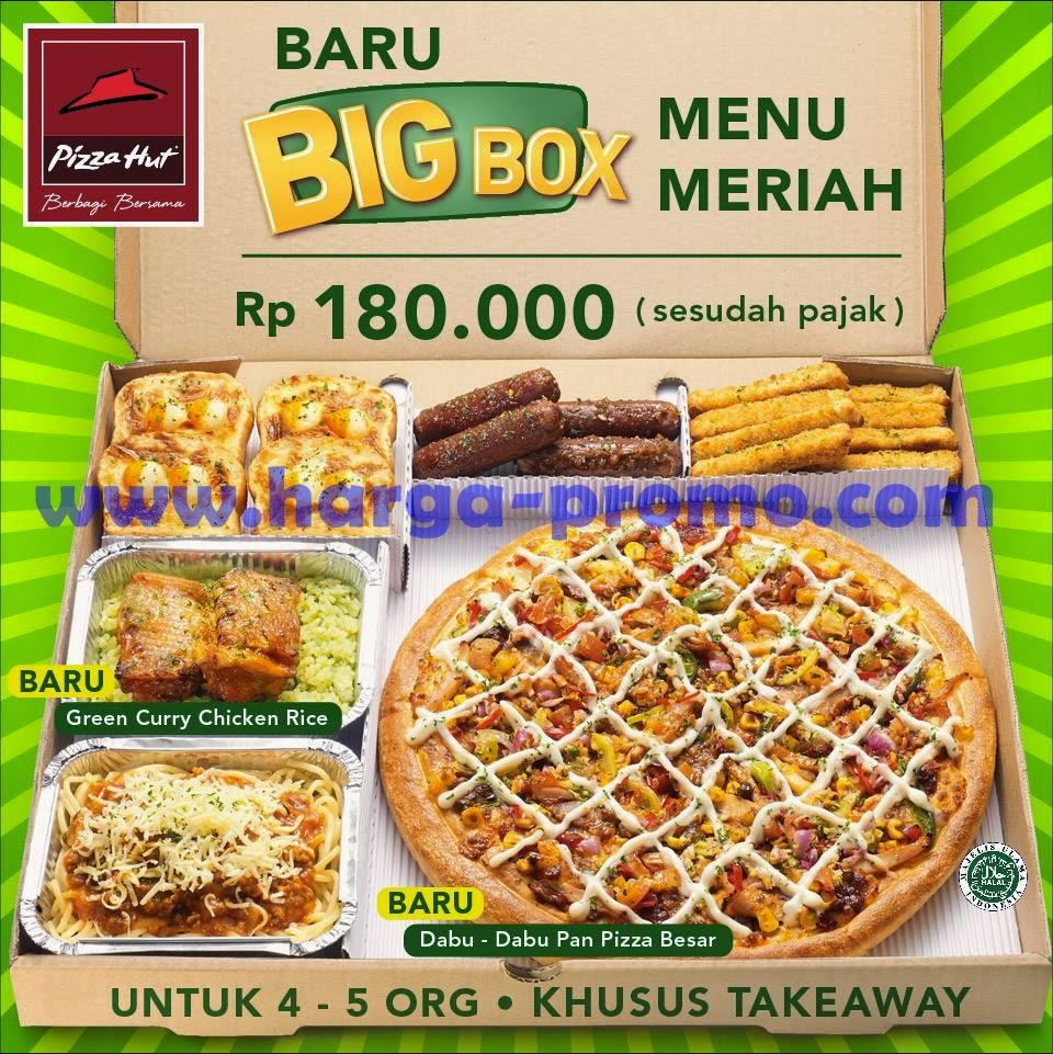 Promosi PIZZA HUT Paket Big Box Menu Meriah Hanya Rp180.000 net untuk ...