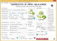 Cara Membuat / Mengkonvert Website atau Blog Menjadi Aplikasi di HP Android dengan Sofware Website 2 APK Builder Pro
