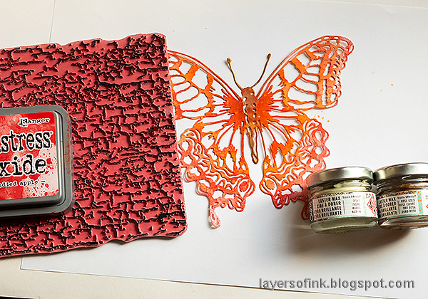 Layers of ink - Butterfly Journey Art Journal Page Tutorial by Anna-Karin Evaldsson.