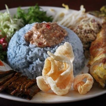 Resepi Nasi Kerabu Kelantan Biru Menyelerakan - Bonda