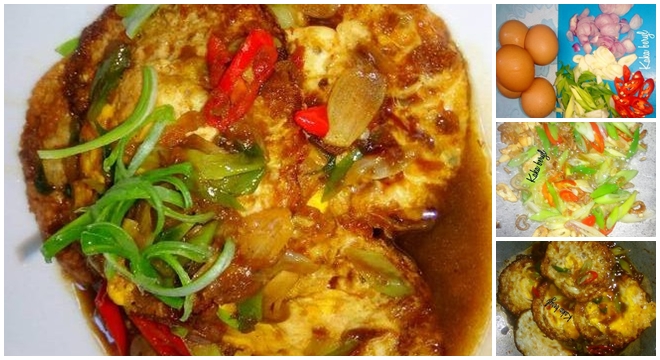 Resep Telur ceplok tumis kecap ala rumah makan AW (aneka 