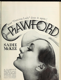 Sadie McKee ad from The Film Daily April-June 1934