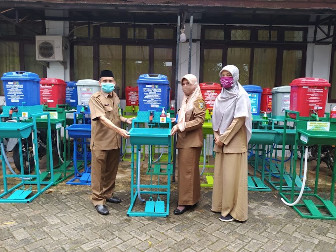 Kemenag Tala Terima Bantuan 20 Unit Cuci Tangan Portable