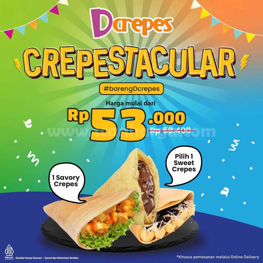 DCREPES Promo Paket CREPESTACULAR – Harga Mulai 53RB